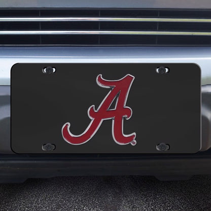 Alabama Crimson Tide Black Diecast 3D License Plate by Fanmats