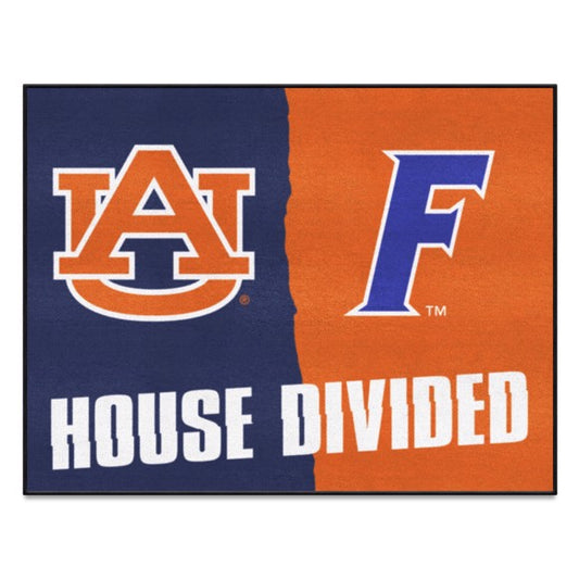 House Divided - Auburn Tigers  / Florida Gators  House Divided House Divided Mat by Fanmats