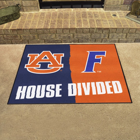 House Divided - Auburn Tigers  / Florida Gators  House Divided House Divided Mat by Fanmats