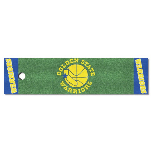 Golden State Warriors Green Putting Mat - Retro Collection by Fanmats