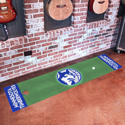 Minnesota Timberwolves Green Retro Putting Mat by Fanmats