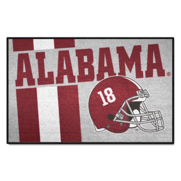 Alabama Crimson Tide Uniform Gray Starter Mat / Rug by Fanmats