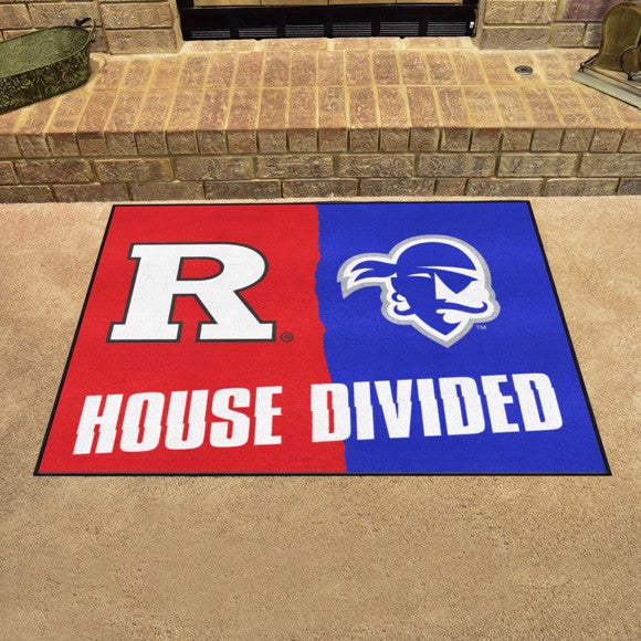 House Divided - Rutgers Scarlet Knights / Seton Hall Pirates House Divided Mat by Fanmats