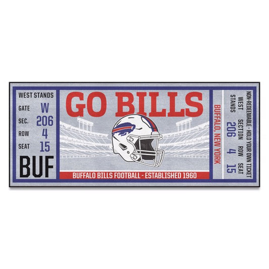 Buffalo Bills Ticket Runner Mat / Rug by Fanmat