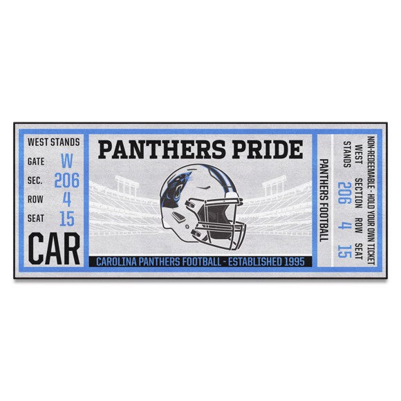 Carolina Panthers Ticket Runner Mat / Rug by Fanmat