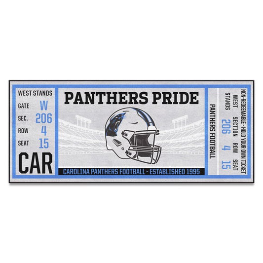 Carolina Panthers Ticket Runner Mat / Rug by Fanmat