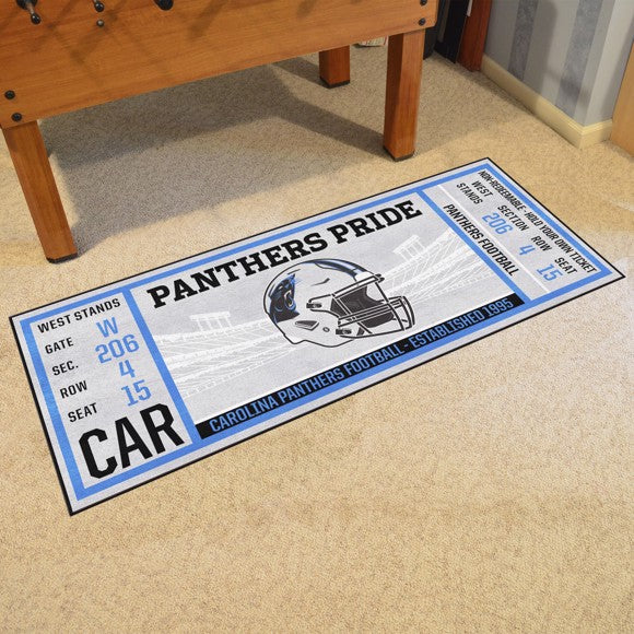 Carolina Panthers Ticket Runner Mat / Rug by Fanmat