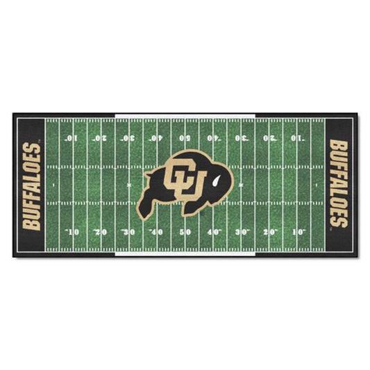 Colorado Buffaloes NCAA Field Runner - 30"x72", Vibrant team colors, Non-skid backing, 100% Nylon Face, Machine washable, Officially Licensed