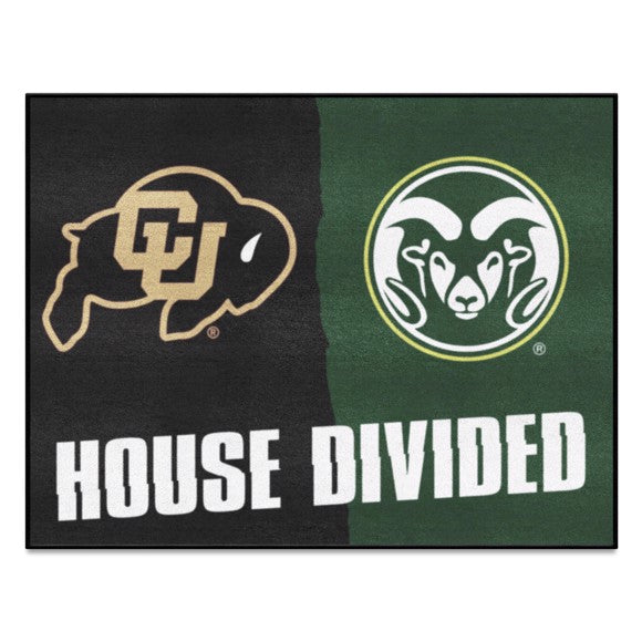 House Divided - Colorado Buffaloes / Colorado State Rams House Divided Mat by Fanmats