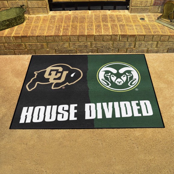 House Divided - Colorado Buffaloes / Colorado State Rams House Divided Mat by Fanmats