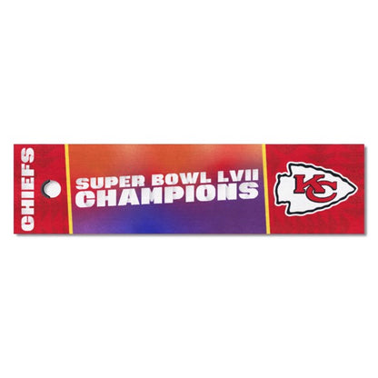 Kansas City Chiefs Super Bowl LVII Champs Green Putting Mat by Fanmats