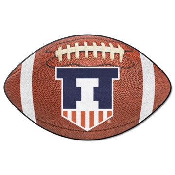 Illinois Fighting Illini Alternate Logo Football Rug / Mat by Fanmats