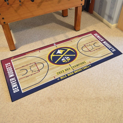 Denver Nuggets 2023 NBA Finals Champions Large Court Runner / Mat by Fanmats