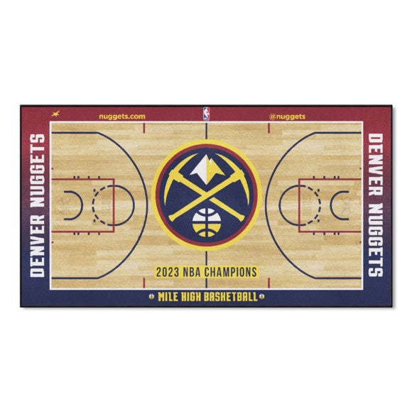 Denver Nuggets 2023 NBA Finals Champions Large Court Runner / Mat by Fanmats