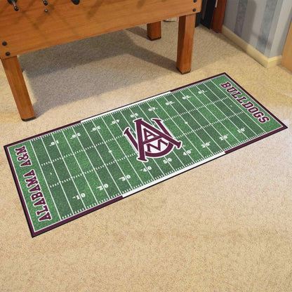 Alabama A&M Bulldogs Football Field Runner Mat / Rug by Fanmats