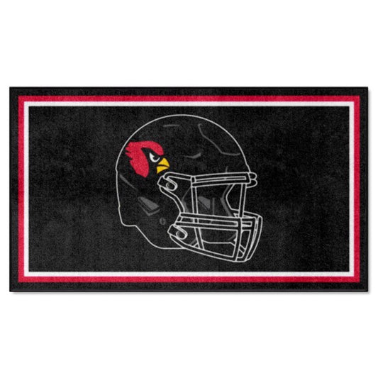 Arizona Cardinals 3ft. x 5ft. Helmet Graphics Plush Area Rug - by Fanmats