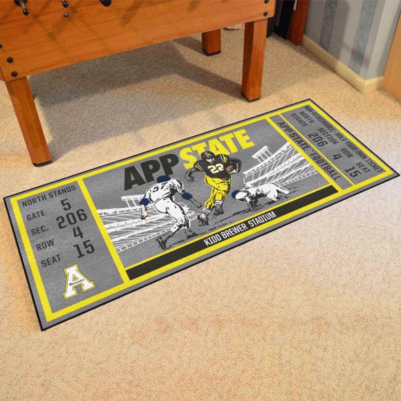 Appalachian State Mountaineers Retro Ticket Runner Mat / Rug by Fanmats