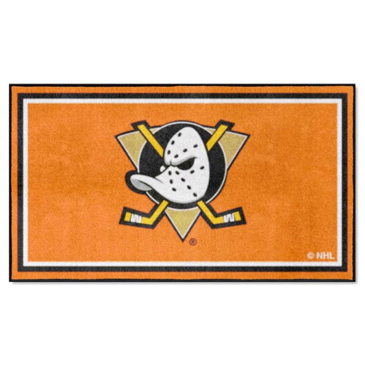 Anaheim Ducks Plush Area Rug - Retro Collection by Fanmats