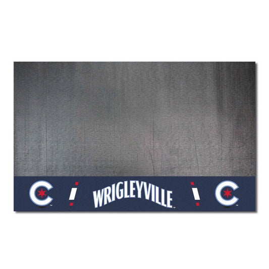 Chicago Cubs Vinyl Grill Mat by Fanmats