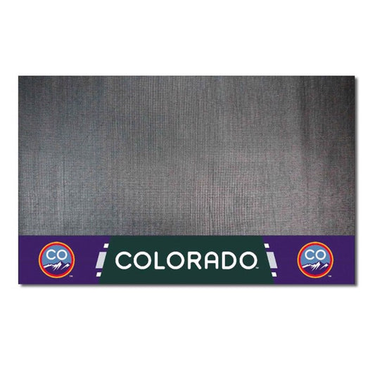 Colorado Rockies Vinyl Grill Mat by Fanmats