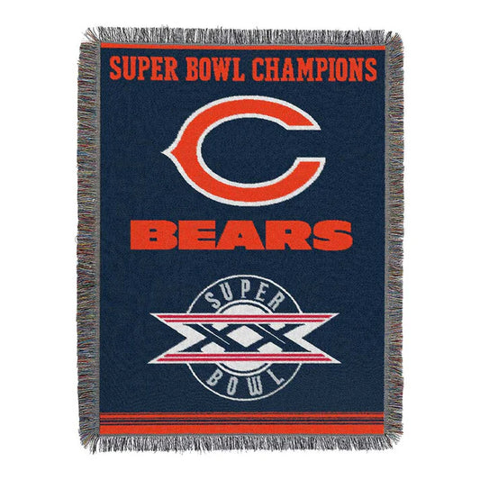 Chicago Bears Commemorative Series 1x Champs Tapestry by The Northwest