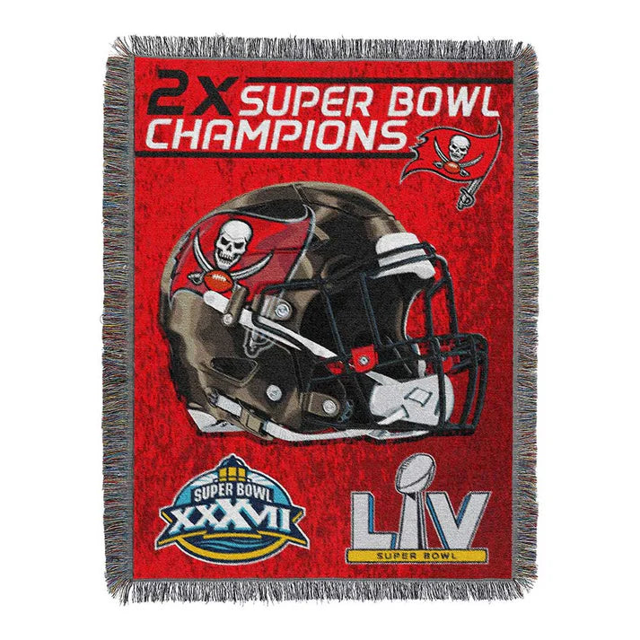 Tampa Bay Buccaneers Commemorative Series 2x Champs Tapestry by The Northwest