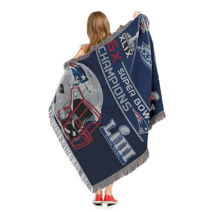 New England Patriots Commemorative Series 6x Champs Tapestry by The Northwest