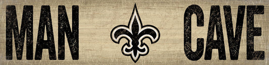 New Orleans Saints Distressed Man Cave Sign by Fan Creations