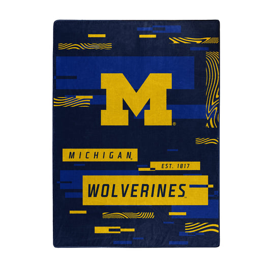 Michigan Wolverines 60" x 80" Raschel Digitize Design Blanket by Northwest