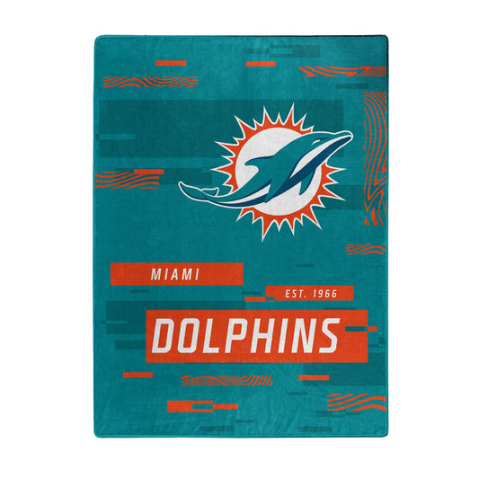 Miami Dolphins 60" x 80" Raschel Digitize Design Blanket by Northwest