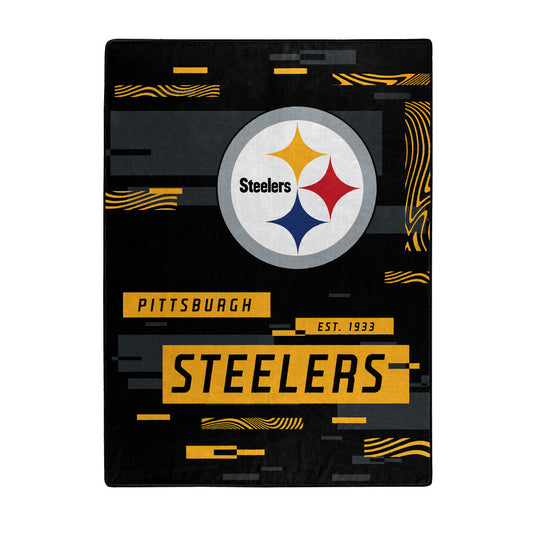 Pittsburgh Steelers 60" x 80" Raschel Digitize Design Blanket by Northwest