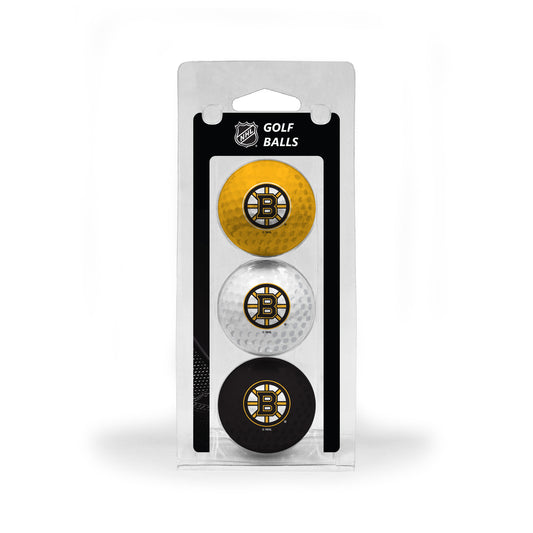 Boston Bruins Team Colored Golf Balls 3 Pack by Team Golf