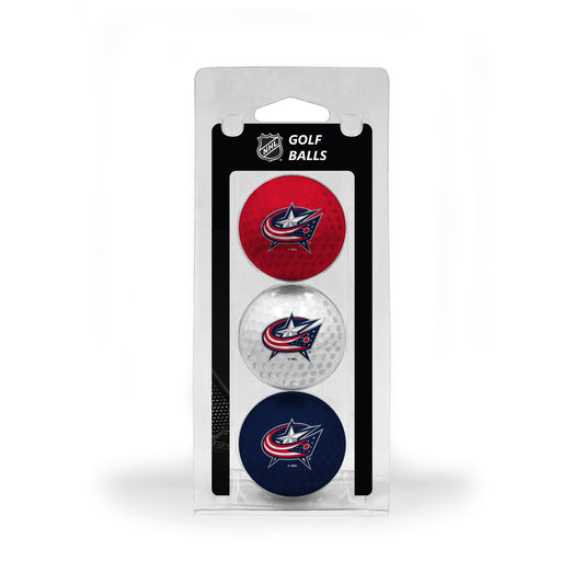 Columbus Blue Jackets Team Colored Golf Balls 3 Pack by Team Golf