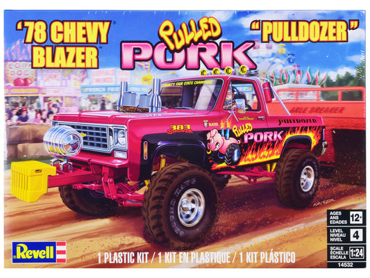 1978 Chevrolet Blazer Pickup Truck "Pulled Pork Pulldozer" 1/24 Scale Skill Level 4 Model Kit