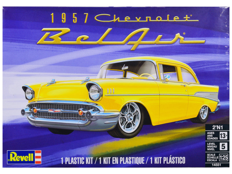 Revell 1957 Chevrolet Bel Air 2-in-1 Kit - Brand new - 1/25 Scale - Skill Level 5 - Highly detailed - Officially licensed