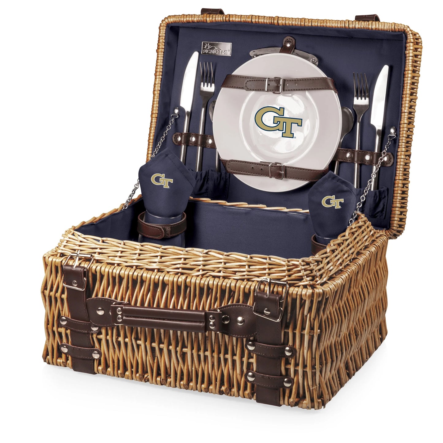 Georgia Tech Yellow Jackets - Champion Picnic Basket by Picnic Time