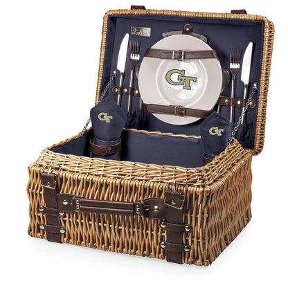 Georgia Tech Yellow Jackets - Champion Picnic Basket by Picnic Time