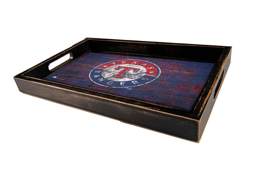 Texas Rangers Distressed Logo Serving Tray by Fan Creations