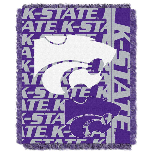 Kansas State Wildcats Double Play Jacquard Throw Blanket by The Northwest Group