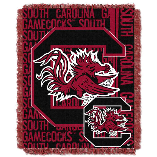 South Carolina Gamecocks Double Play Jacquard Throw Blanket by The Northwest Group