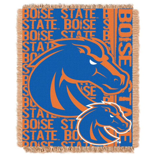 Boise State Broncos Double Play Jacquard Throw Blanket by The Northwest Group