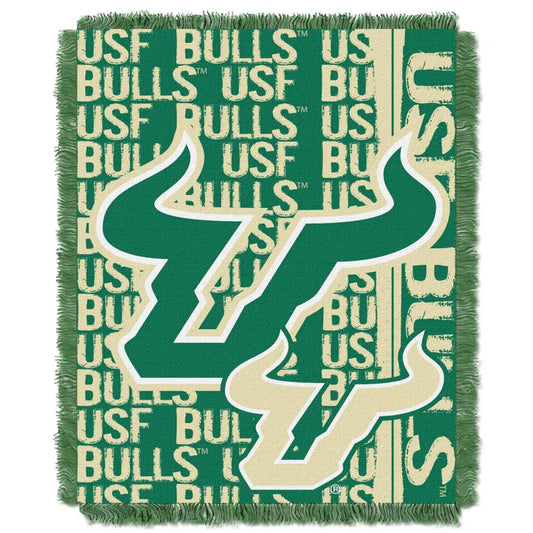 South Florida Bulls {USF} Double Play Jacquard Throw Blanket by The Northwest Group