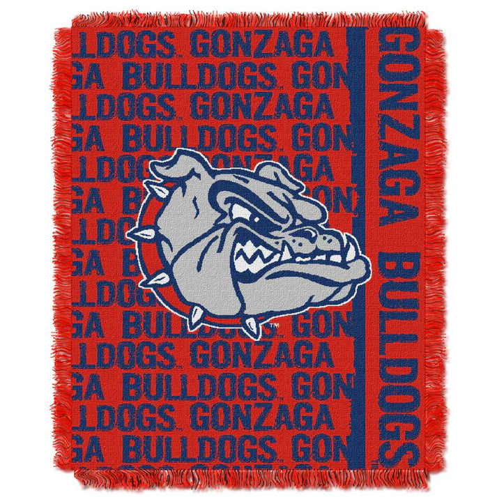 Gonzaga Bulldogs Double Play Jacquard Throw Blanket by The Northwest Group