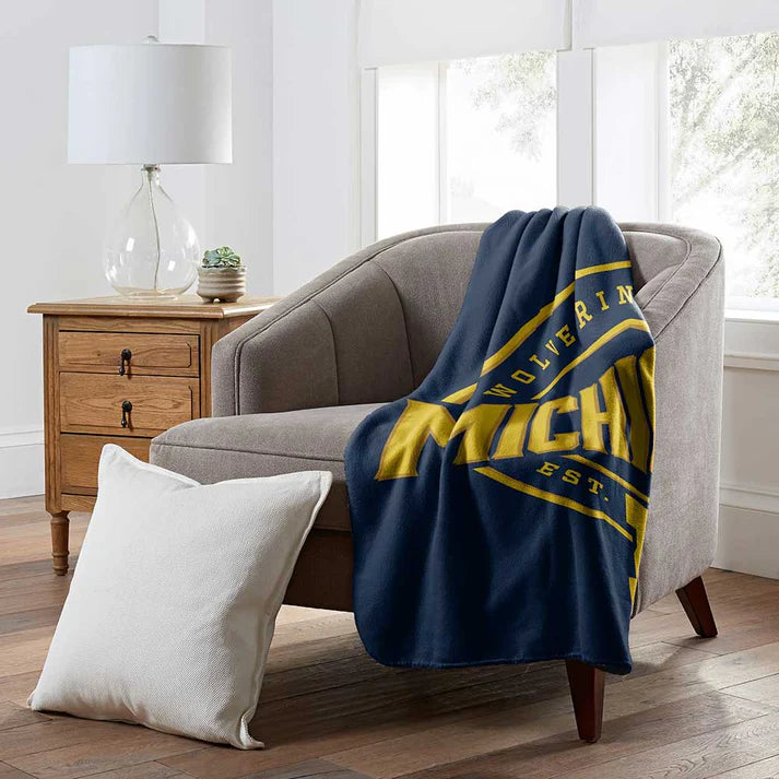 Michigan Wolverines Campaign 50x60 Fleece Throw Blanket by Northwest Group