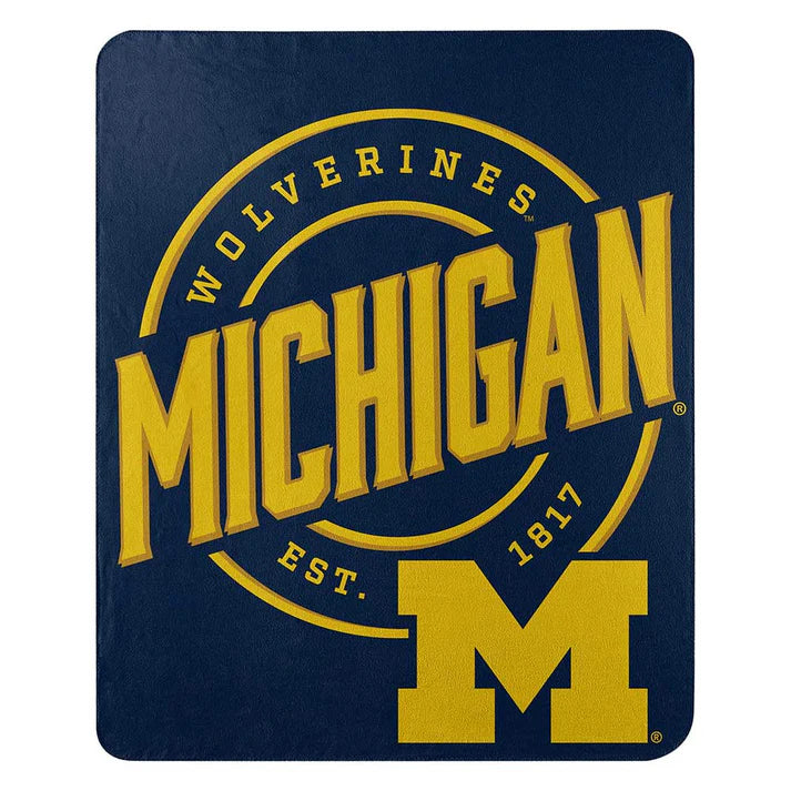 Michigan Wolverines Campaign 50x60 Fleece Throw Blanket by Northwest Group