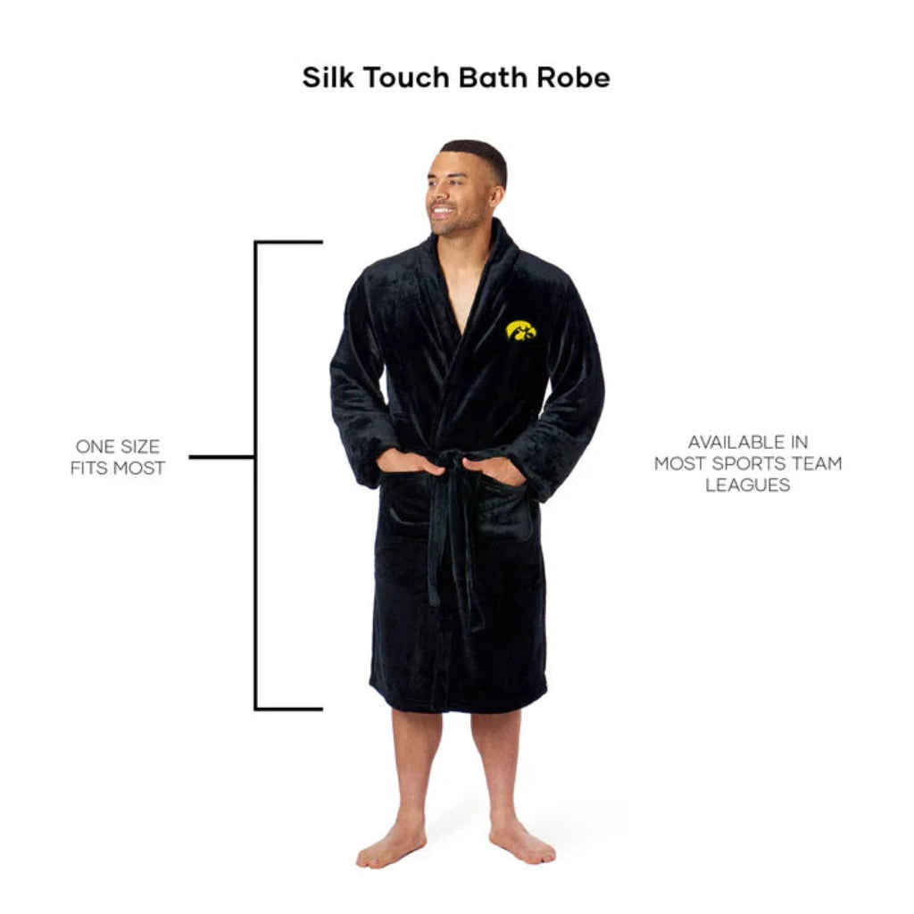 Iowa Hawkeyes Embroidered Mens L/XL Bathrobe