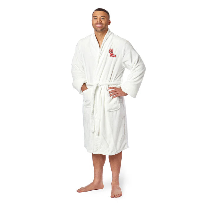 Mississippi {Ole Miss} Rebels Embroidered Mens L/XL Bathrobe