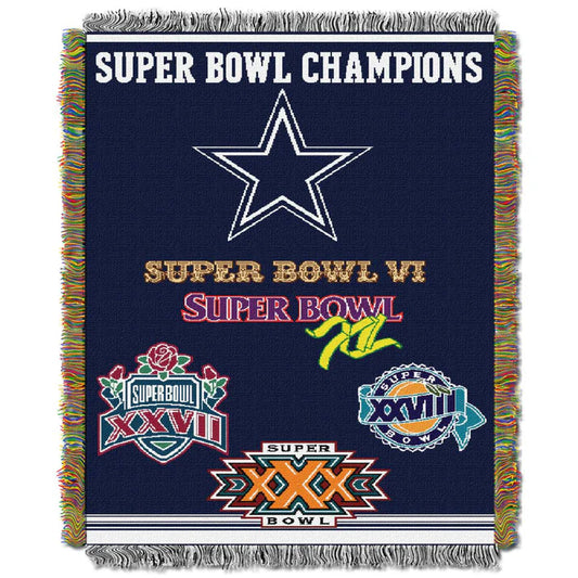 Dallas Cowboys Commemorative Series 5x Champs Tapestry by The Northwest