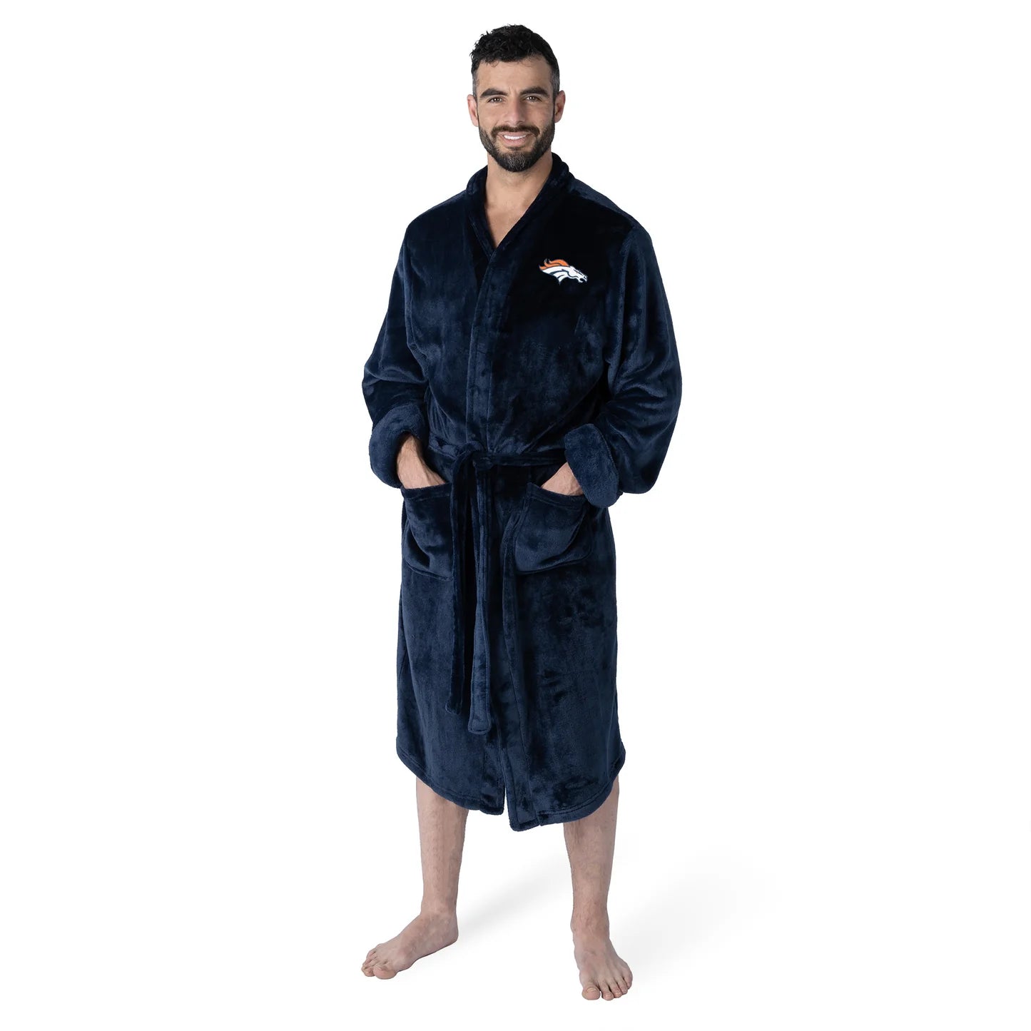 Denver Broncos Embroidered Mens L/XL Bathrobe
