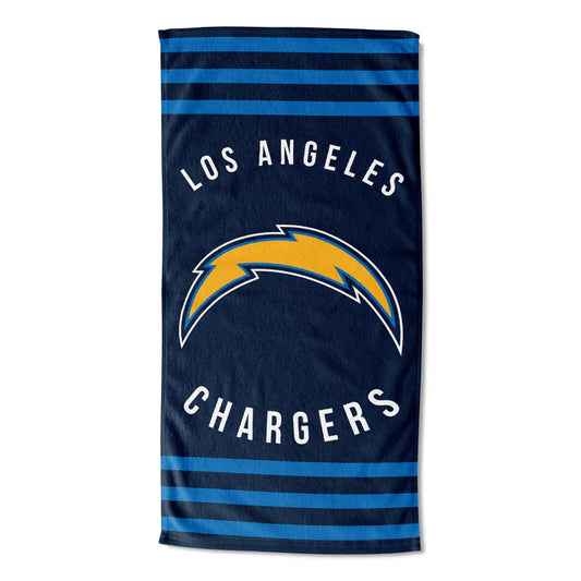 Los Angeles Chargers 30" x 60" Stripes Beach Towel by Northwest